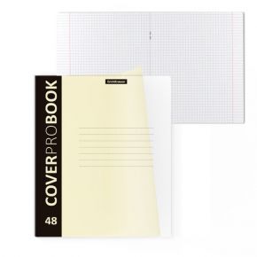 Тетрадь 48 листов в клетку ErichKrause CoverProBook Pastel, пластиковая обложка, блок офсет, белизна 100%, жёлтая