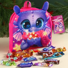 Сладкий детский подарок «Время чудес»: шоколадные конфеты в рюкзаке, 500 г.