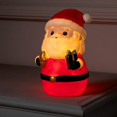 Светодиодная фигура «Дед Мороз» 8 × 19 × 8 см, пластик, батарейки LR44х3, свечение тёплое белое