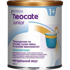 Молочная смесь Nutricia Neocate Junior 3, с 12 месяцев, с аминокислотами, 400 г