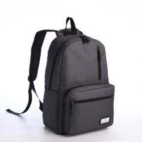 Рюкзак, 29*12*44, отд на молнии, 3 н/к, 2 б/к, USB, серый