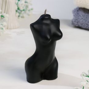Свеча фигурная "Силуэт женщины", 10х5 см, черная