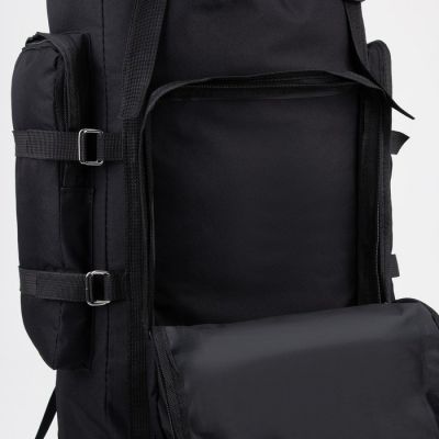 Рюкзак туристический, 90 л, на молнии, цвет чёрный