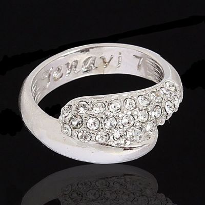 Кольцо Литела, размер 17, цвет белый в серебре