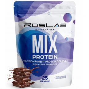 Протеин RusLabNutrition MIX Protein шоколад, спортивное питание, 800 г