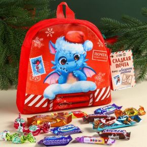 Сладкий детский подарок«Сказочная почта»: шоколадные конфеты в рюкзаке, 500 г.