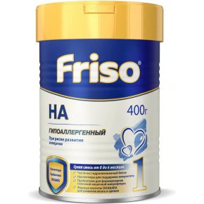 Молочная смесь Friso ГА 1, с рождения, гипоаллергенная, 400 г
