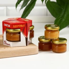 Набор «Вкусного и сладкого чаепития»: мёд разнотравье, мёд гречишный, мёд таёжный, 3 шт. х 30 г.