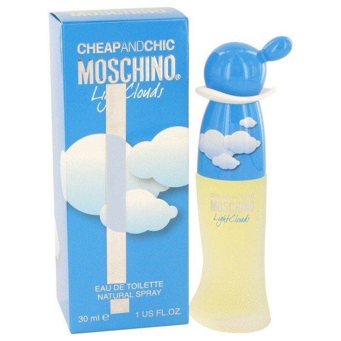 Москино духи синие. Moschino Light clouds туалетная вода. Москино cheap and Chic. Moschino cheap & Chic Light clouds EDT, 100 ml. Москино облака духи.