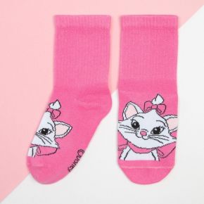 Носки для девочки «Коты Аристократы", DISNEY, 18-20 см, цвет розовый