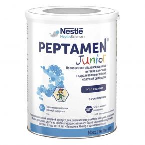 Молочная смесь Nestle Peptamen Junior 3, с 12 месяцев, 400 г