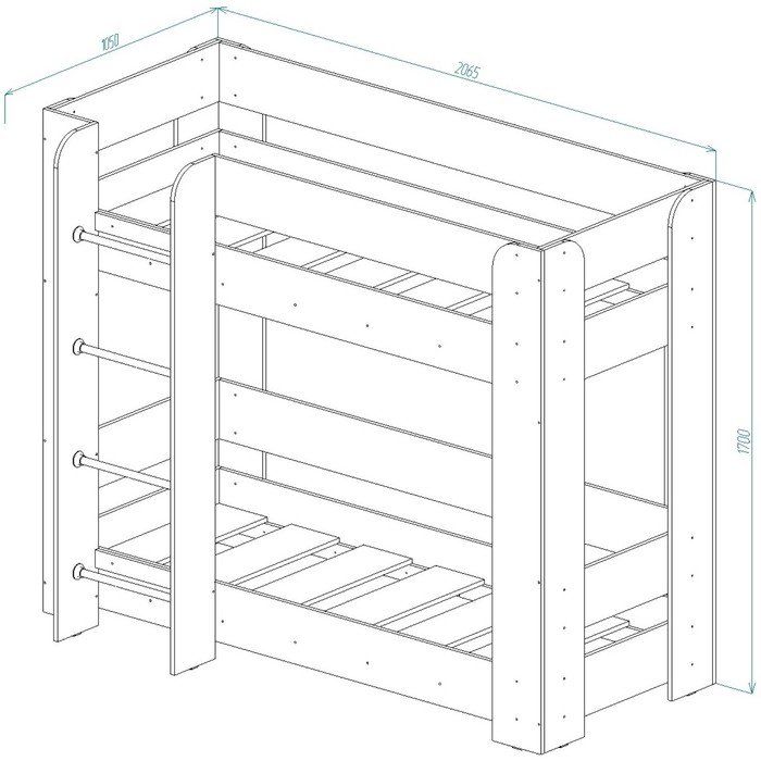 Как собрать двухэтажную кровать