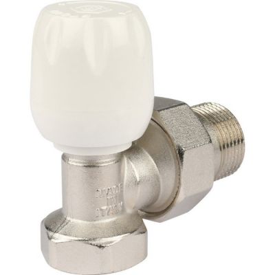 Клапан ручной STOUT SVRs-1152-000020, 3/4", терморегулирующий, угловой, неподъемный шпиндель