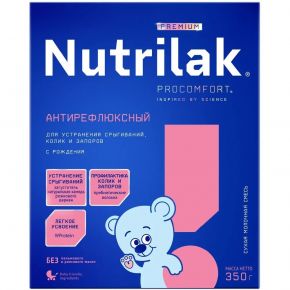 Молочная смесь для новорожденных Nutrilak Premium Антирефлюксный, сухая, с 0 месяцев, 350 г