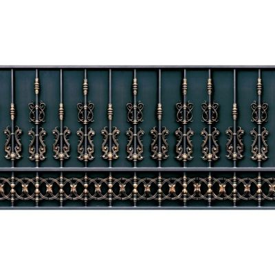 Фотобаннер, 250 × 150 см, с фотопечатью, люверсы шаг 1 м, «Золотой забор»