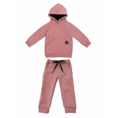 Костюм детский Amarobaby Mono ( худи и брюки), футер 360гр с начесом, розовый, размер 110