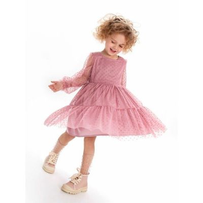 Платье детское Amarobaby BABY DOLL, розовый, размер 110
