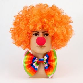 Карнавальный набор Клоуна бант22 верт. полоски + нос+парик