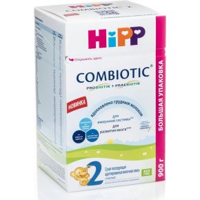 Молочная смесь Hipp Combiotic 2, с 6 месяцев, с лактобактериями , 900 г
