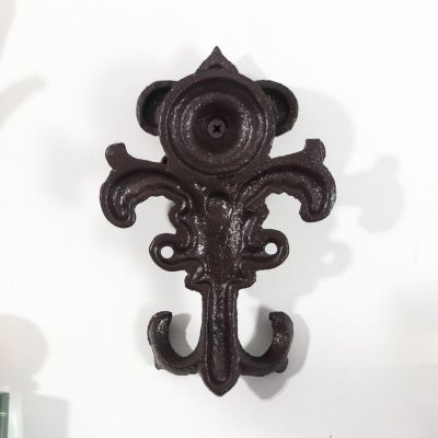 Крючок декоративный чугун "Геральдическая лилия" 15х4х9,8 см