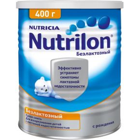 Молочная смесь Nutricia Nutrilon Безлактозный 1, с рождения, 400 г