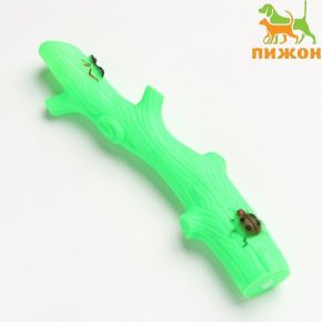 Игрушка пищащая "Веточка", 24 см, зелёная