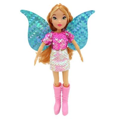 Шарнирная кукла Winx Club Magic reveal «Флора», с крыльями, 24 см