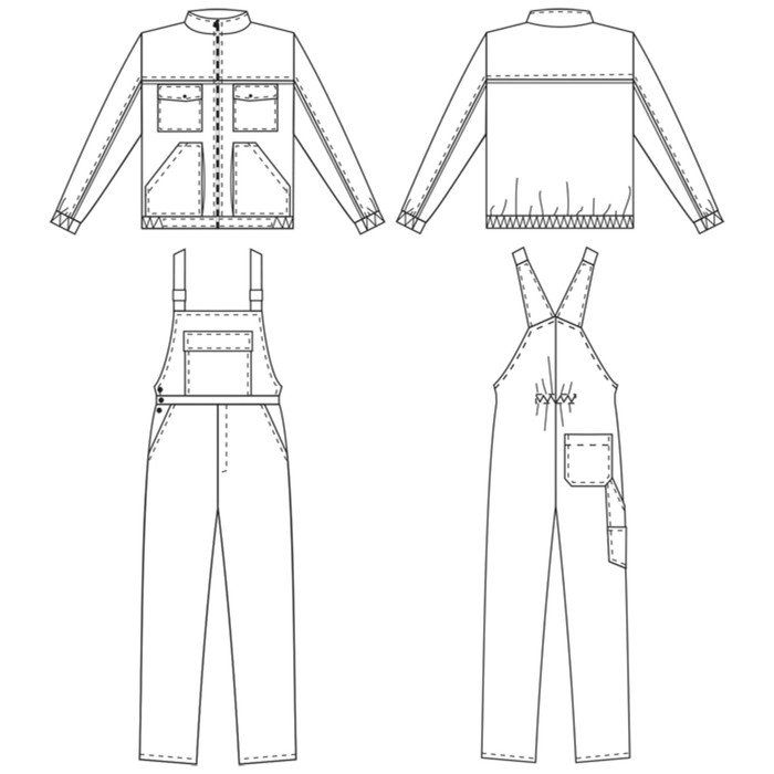 Рабочая одежда рисунок