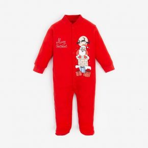 Комбинезон детский "Merry Christmas", цвет красный, рост 62 см