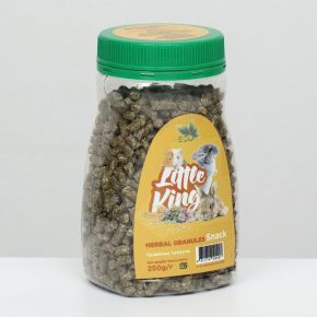 Лакомство Little King  для грызунов (травяные гранулы), банка 250 г