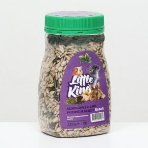 Лакомство Little King для грызунов (семена подсолнечника и тыквы), банка 230 г