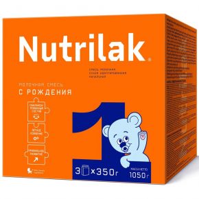 Молочная смесь Nutrilak 1, с рождения, 1050 г