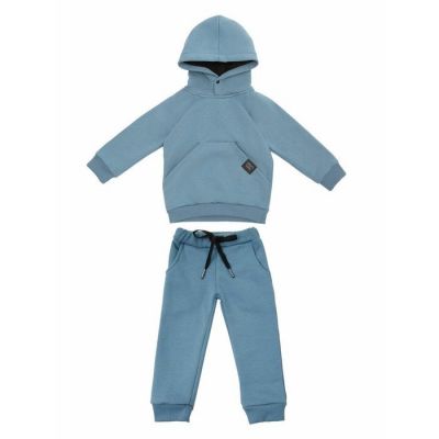 Костюм детский Amarobaby Mono ( худи и брюки), футер 360гр с начесом, синий, размер 116