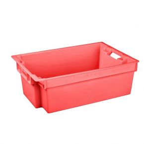 Ящик пластиковый, 206, 60х40х20см, красный