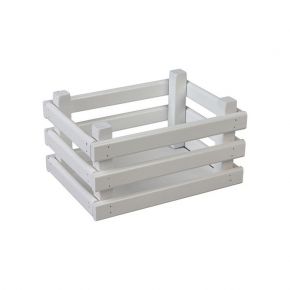 Ящик деревянный для хранения Polini Home Basket, цвет белый, 23х17х12 см