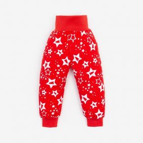 Ползунки (штанишки) детские Звёзды, цвет красный, рост 68 см