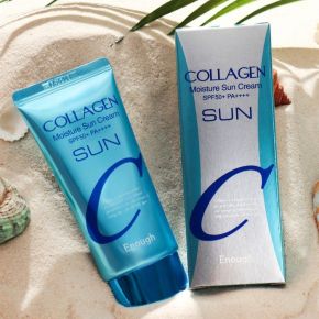 Увлажняющий солнцезащитный крем с коллагеном, Enough Collagen Moisture Sun Cream SPF50+/PA