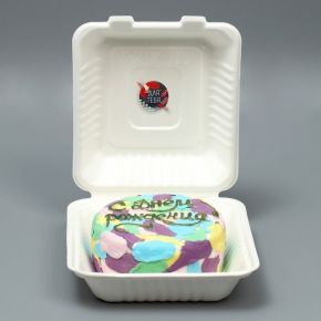 Коробка для бенто-торта со свечкой «Для тебя», 21 х 20 х 7,5 см
