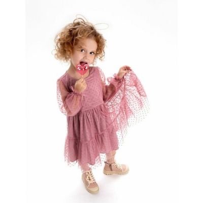 Платье детское Amarobaby BABY DOLL, розовый, размер 116