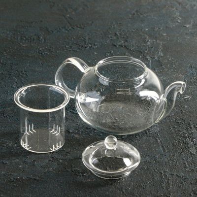 Чайник заварочный со стеклянным ситом Доляна «Валенсия», 250 мл
