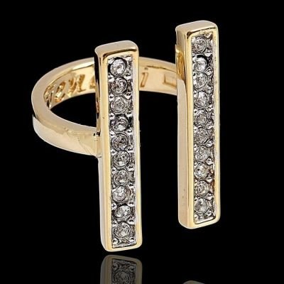 Кольцо Ватмана, размер 18, цвет белый в золоте