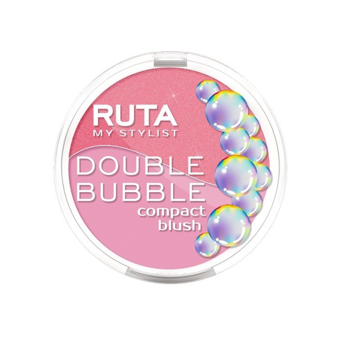 Румяна двойные Ruta DOUBLE BUBBLE, компактные, тон 104, 2х4,5г