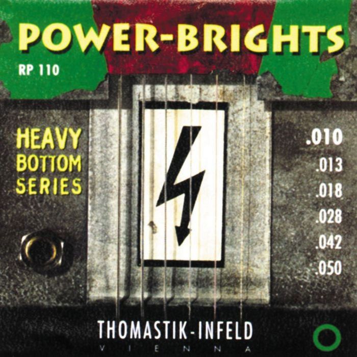 Комплект струн для электрогитары Thomastik RP110 Power-Brights Heavy Bottom 10-50