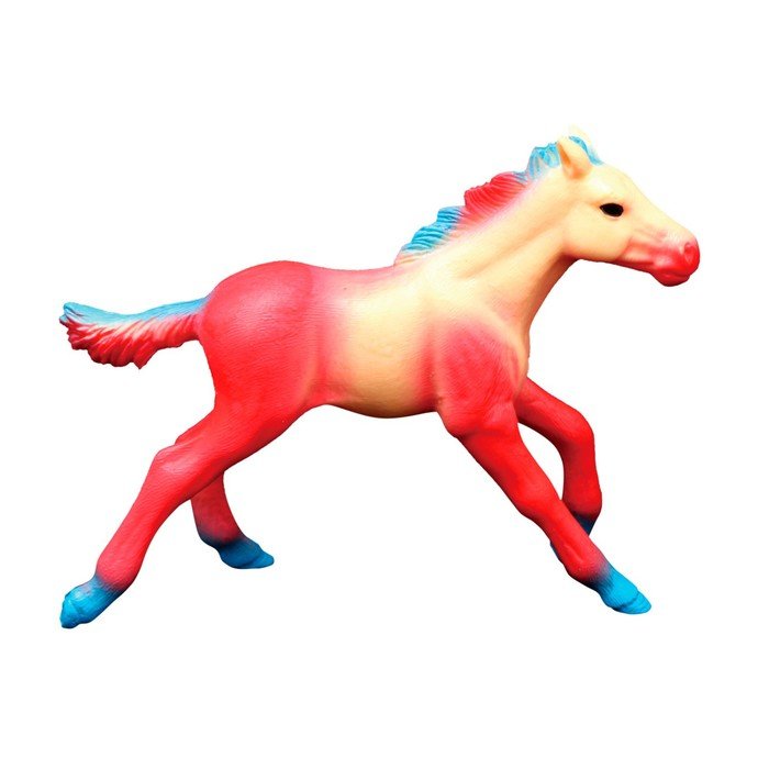 Фигурка «Мир фэнтези: красно-жёлтый жеребёнок сказочной лошади»