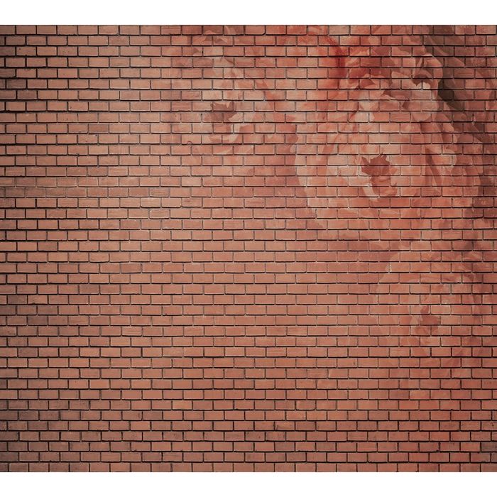Фотообои "Красная кирпичная стена" 6-А-623 (2 полотна), 300x270 см