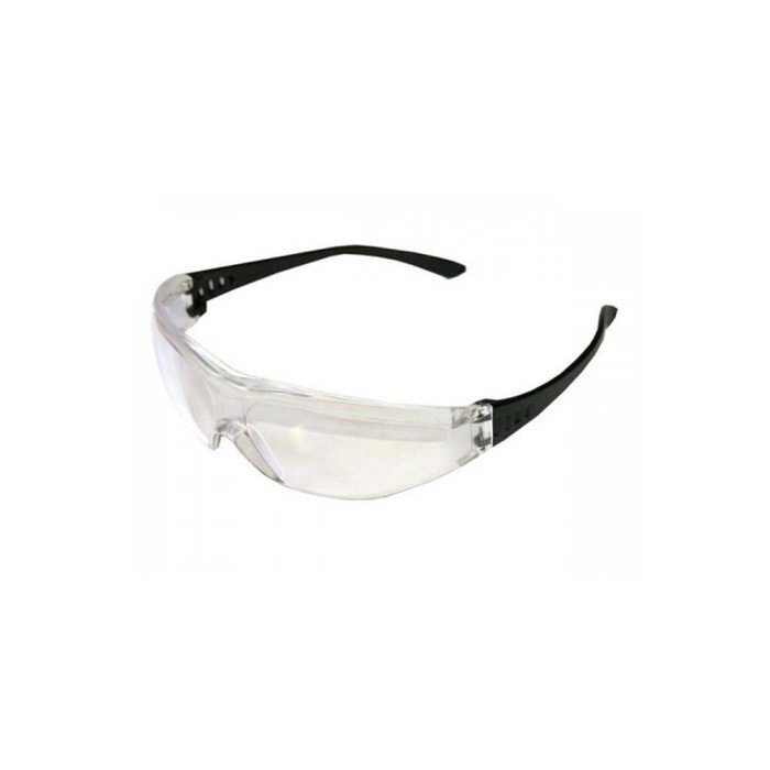 Очки защитные ЭНКОР 56611, открытого типа, поликарбонат, прозрачные, черные дужки
