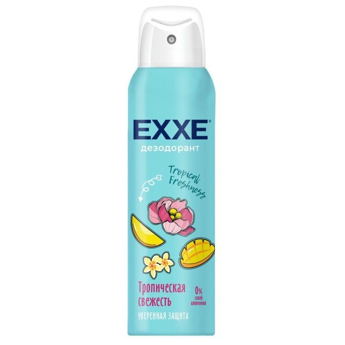 Дезодорант Exxe Tropical Freshness «Тропическая свежесть», 150 мл
