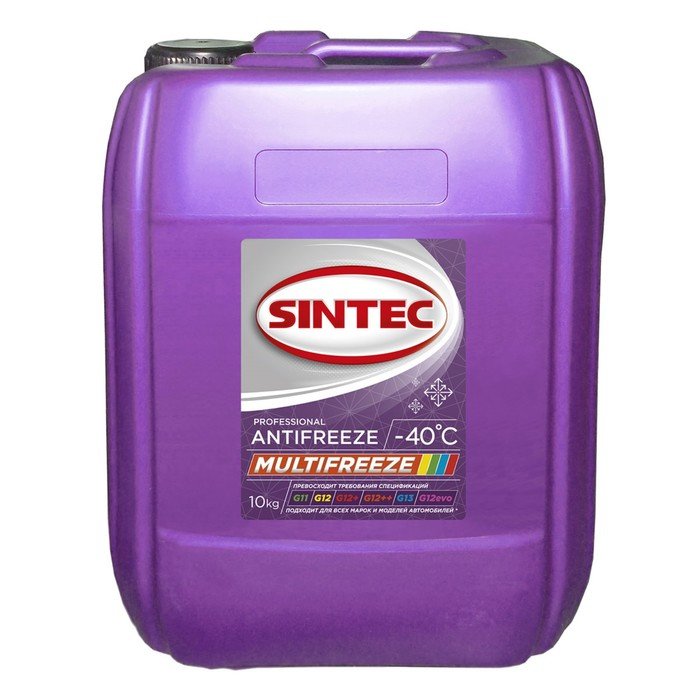 Артикул антифриза синтек g12. Sintec Antifreeze Multi Freeze 10кг. Антифриз фиолетовый "Sintec" Multifreeze 10кг.. Антифриз фиолетовый "Sintec" Multifreeze 5кг.. Sintec g13.