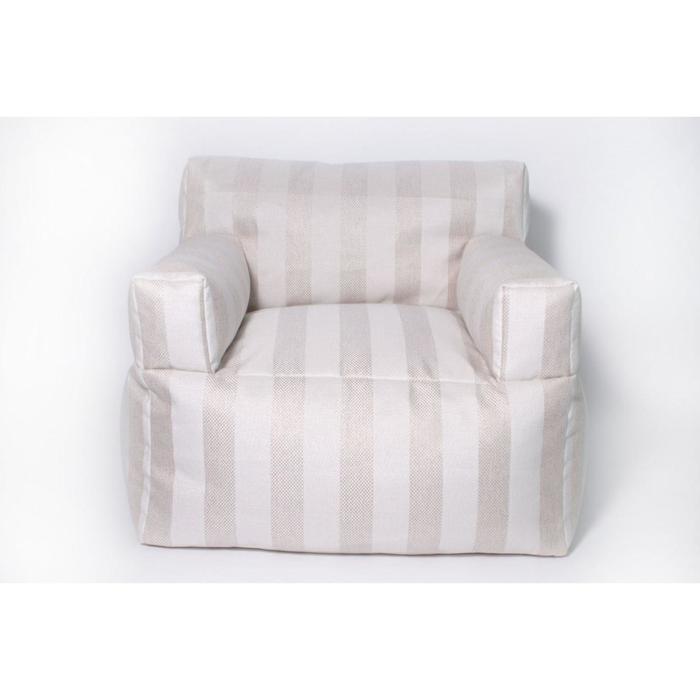 Кресло бескаркасное «Уют», размер 80x90 см, цвет молочный , рогожка