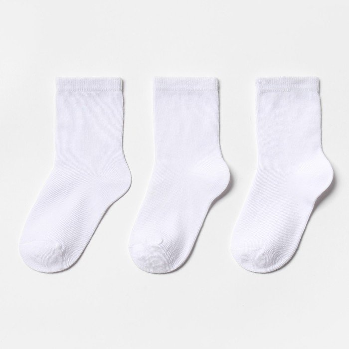 Набор носков (3 пары) для девочки, размер 22-24